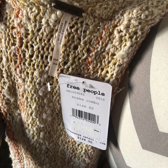 Free People Lucia Open Front Fringe Sweater - Picture 10 of 10